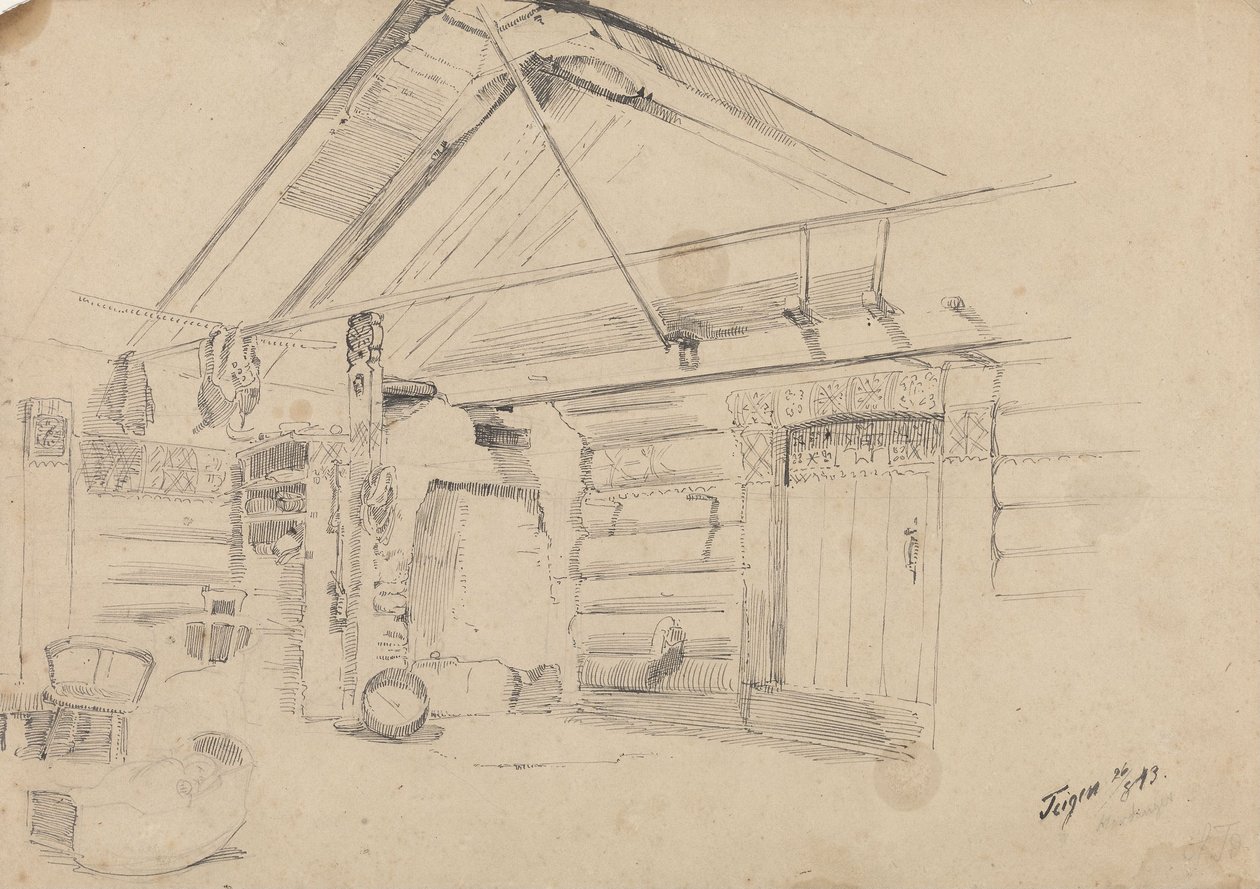 Auberge de campagne, Teigen - Adolph Tidemand