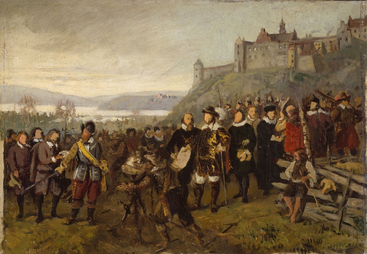 Christian IV fonde Christiania. Esquisse - Adolph Tidemand