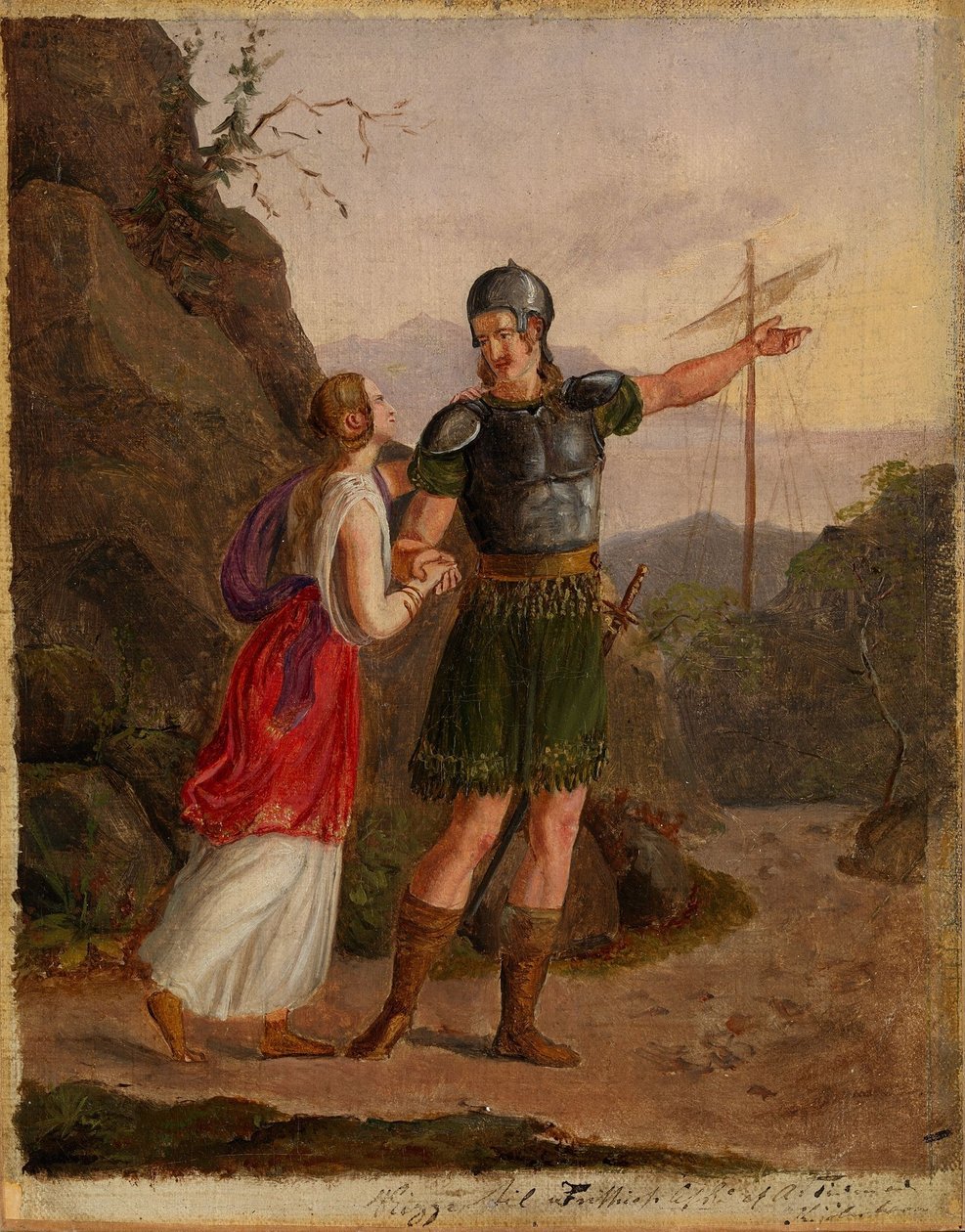Le départ de Fridtjof, esquisse d