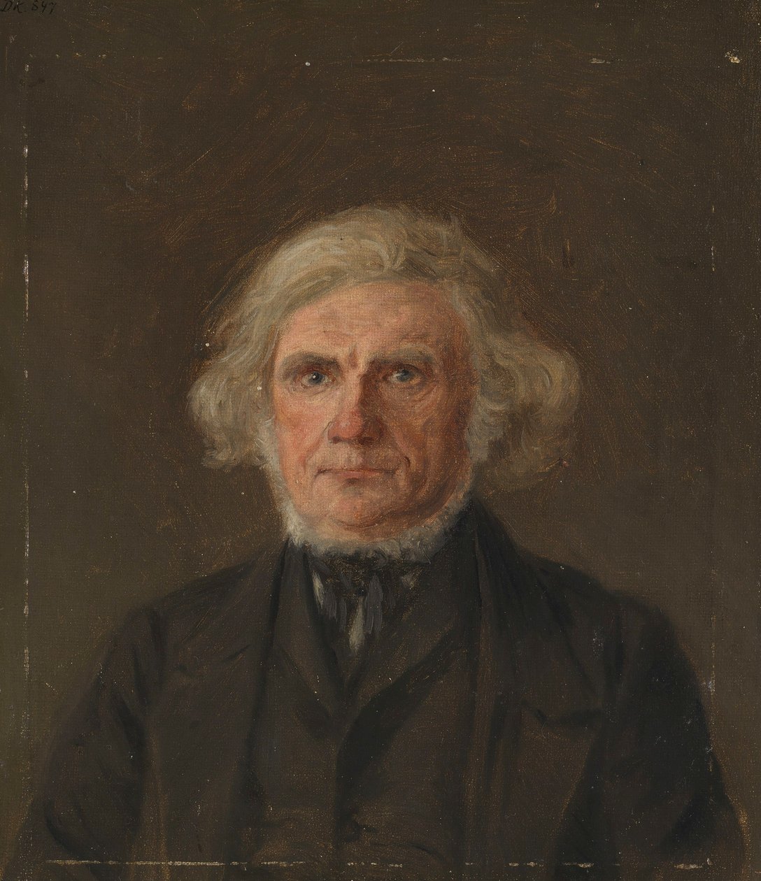Vieil homme, étude de portrait - Adolph Tidemand