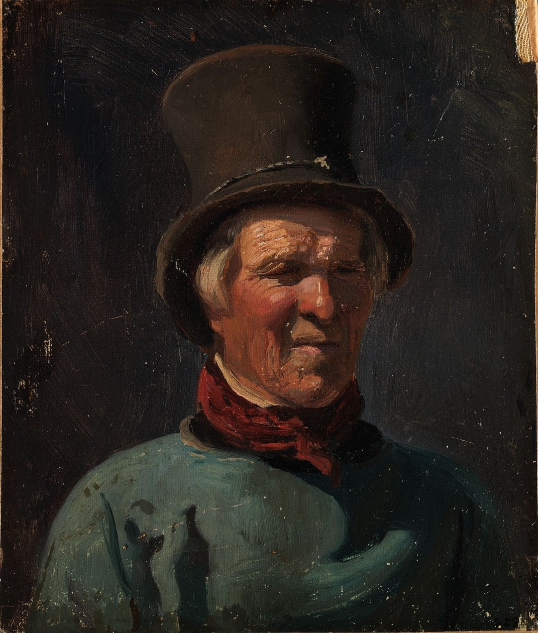 Homme au chapeau - Adolph Tidemand