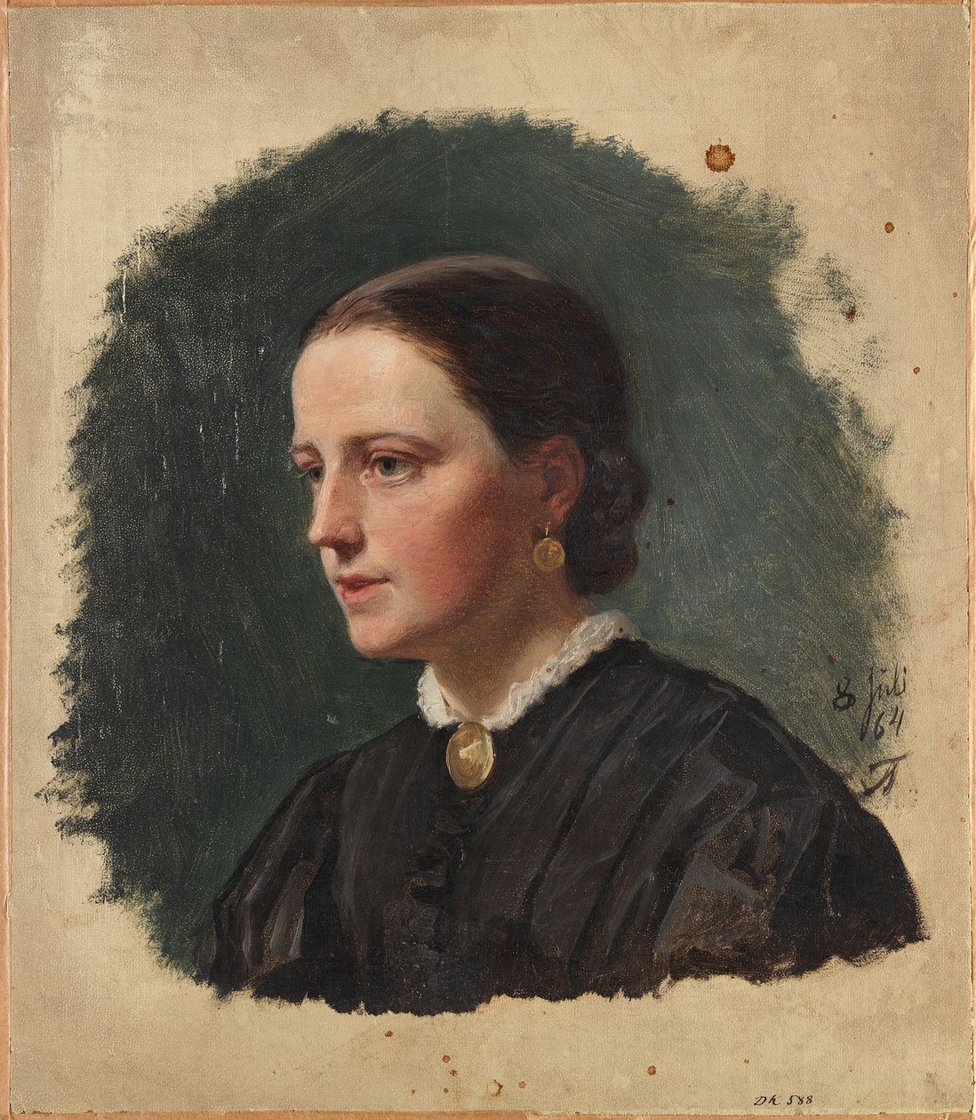 Portrait de Mme Duus - Adolph Tidemand