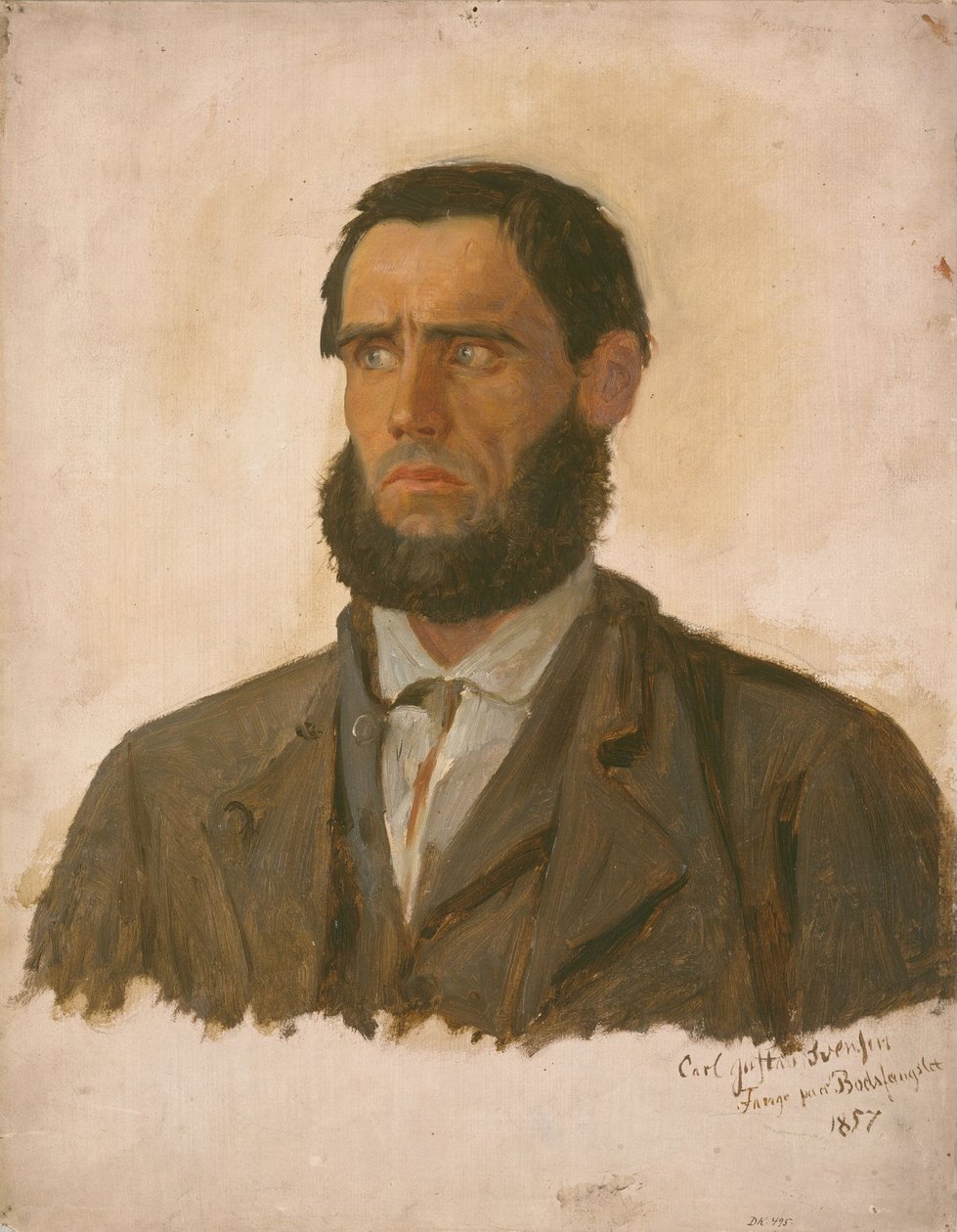 Portrait du prisonnier Carl Gustav Svendsen - Adolph Tidemand