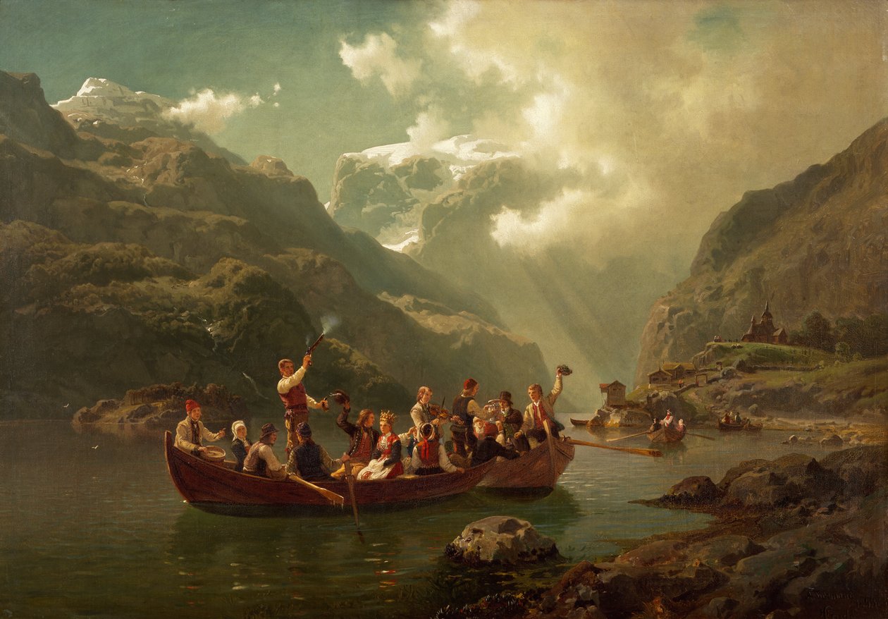 Mariage à Hardanger - Adolph Tidemand