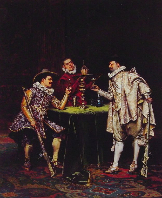 Le Toast - Adolphe Alexandre Lesrel