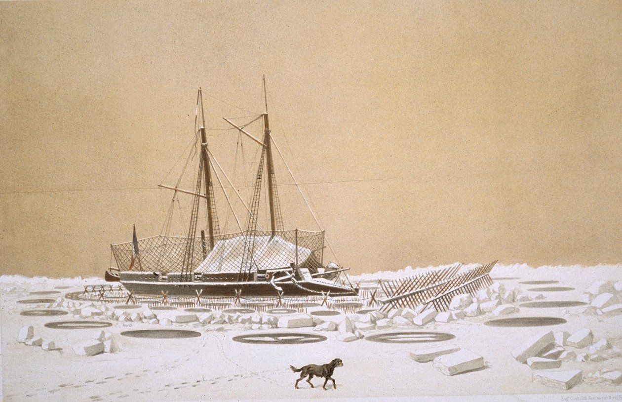 La Flèche à Kil-Bouroun envahie par la glace, de 