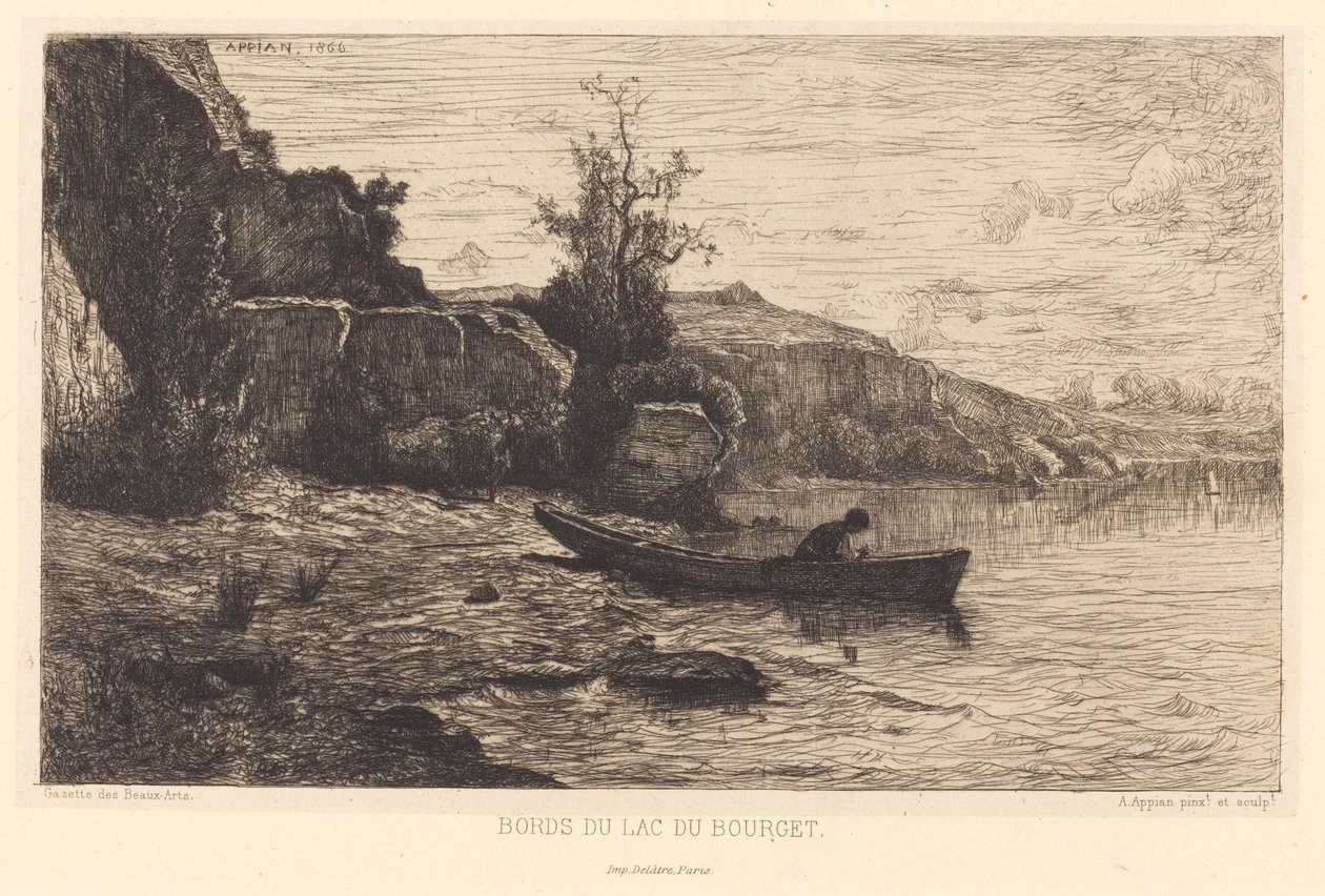 Bords du lac du Bourget - Adolphe Appian