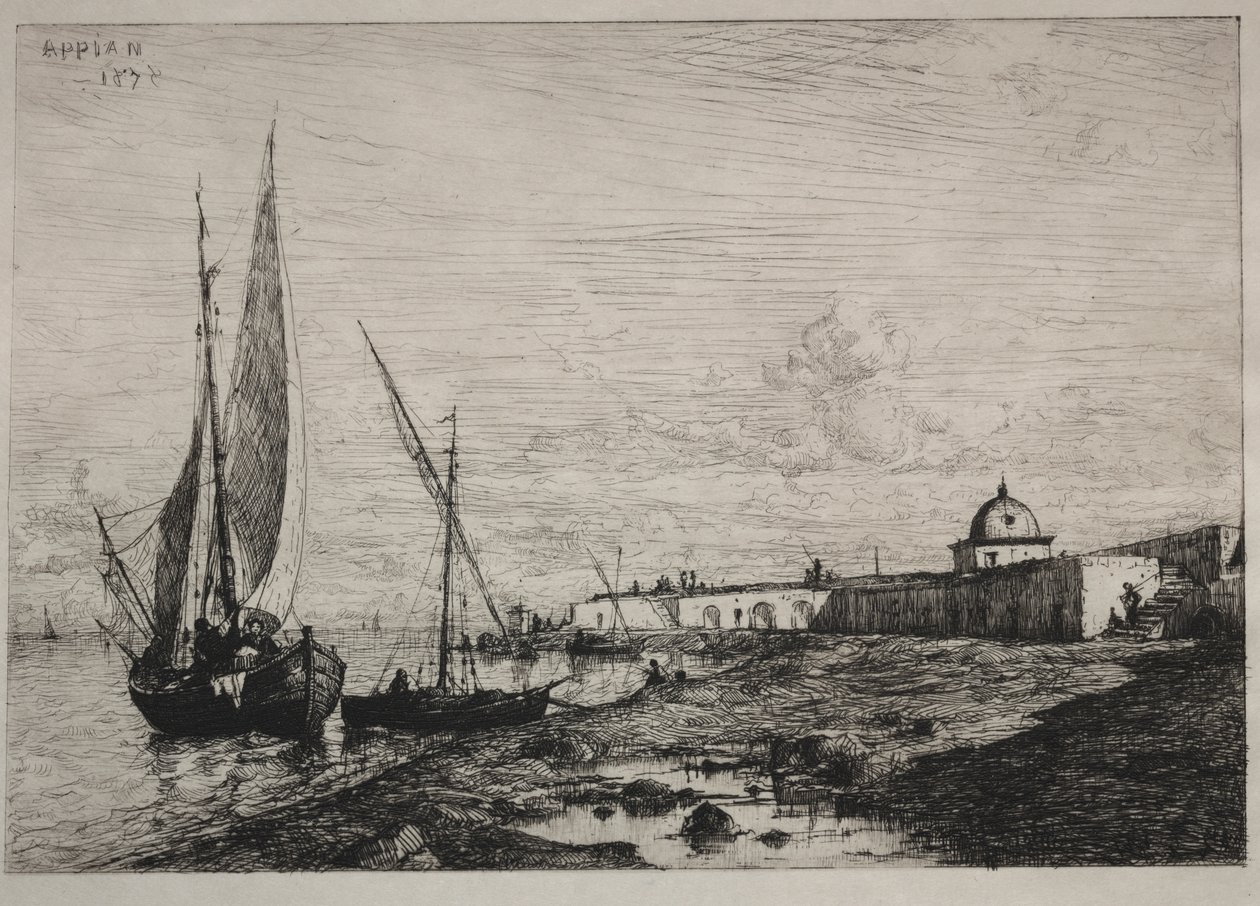 Le port de San Remo - Adolphe Appian
