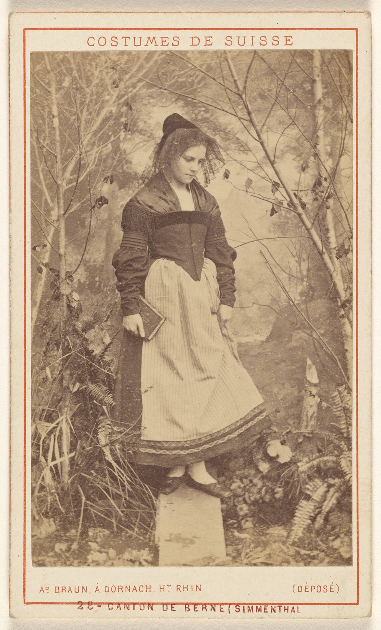 Costumes de Suisse. Canton De Berne (Simmenthal) - Adolphe Braun