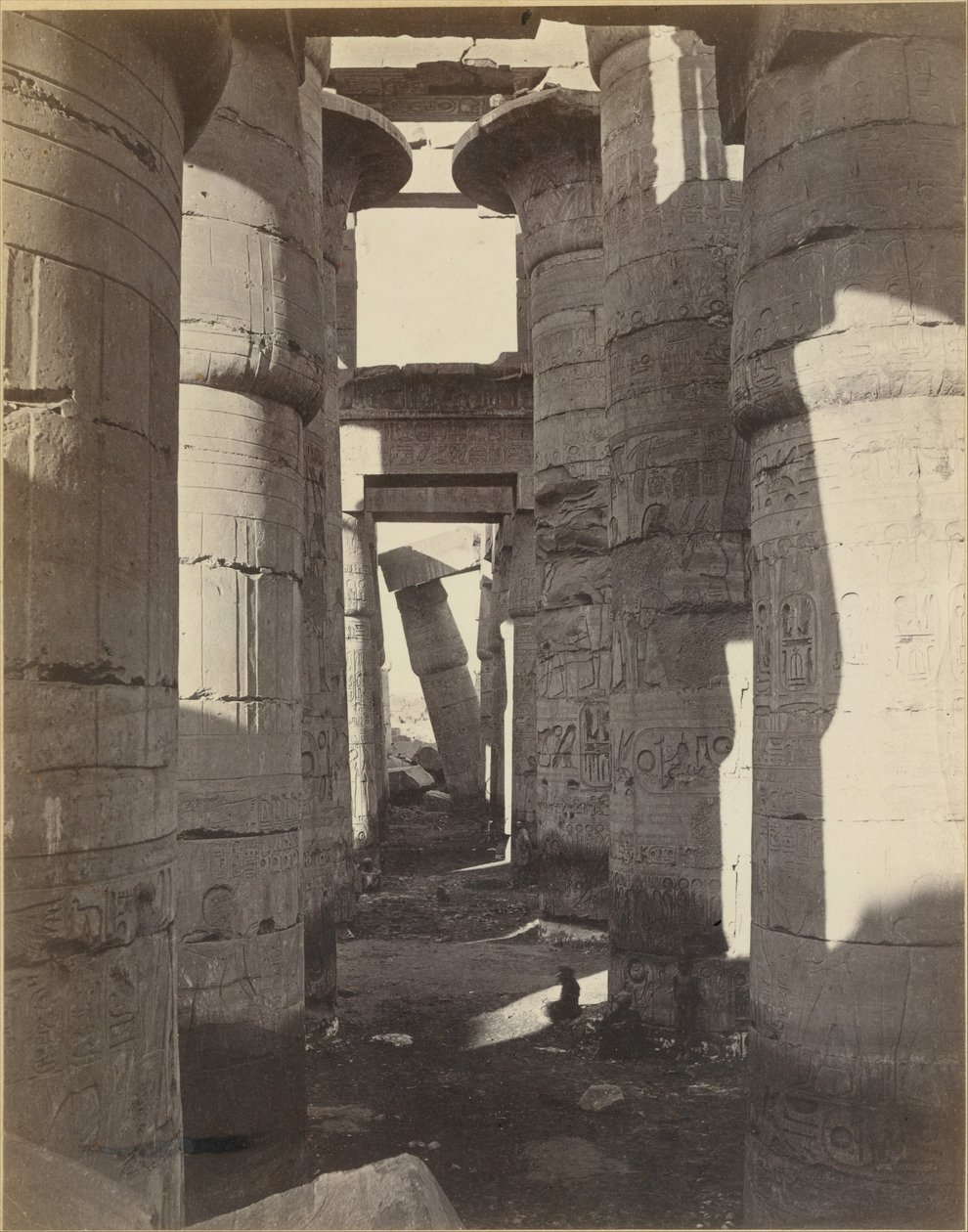 Haute-Egypt, Salle Hypostyle à Karnak - Adolphe Braun