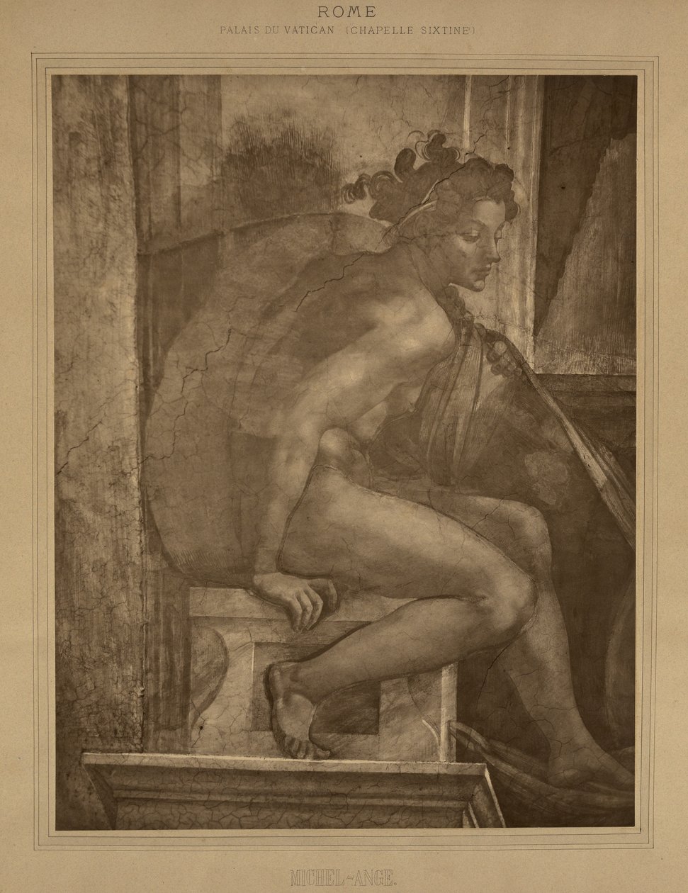 Rome - Palais du Vatican, Chapelle Sixtine, Michel-Ange. - Adolphe Braun
