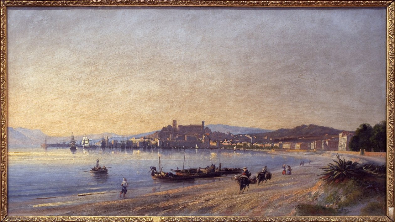 Panorama de Cannes depuis le rivage - Adolphe Fioupou