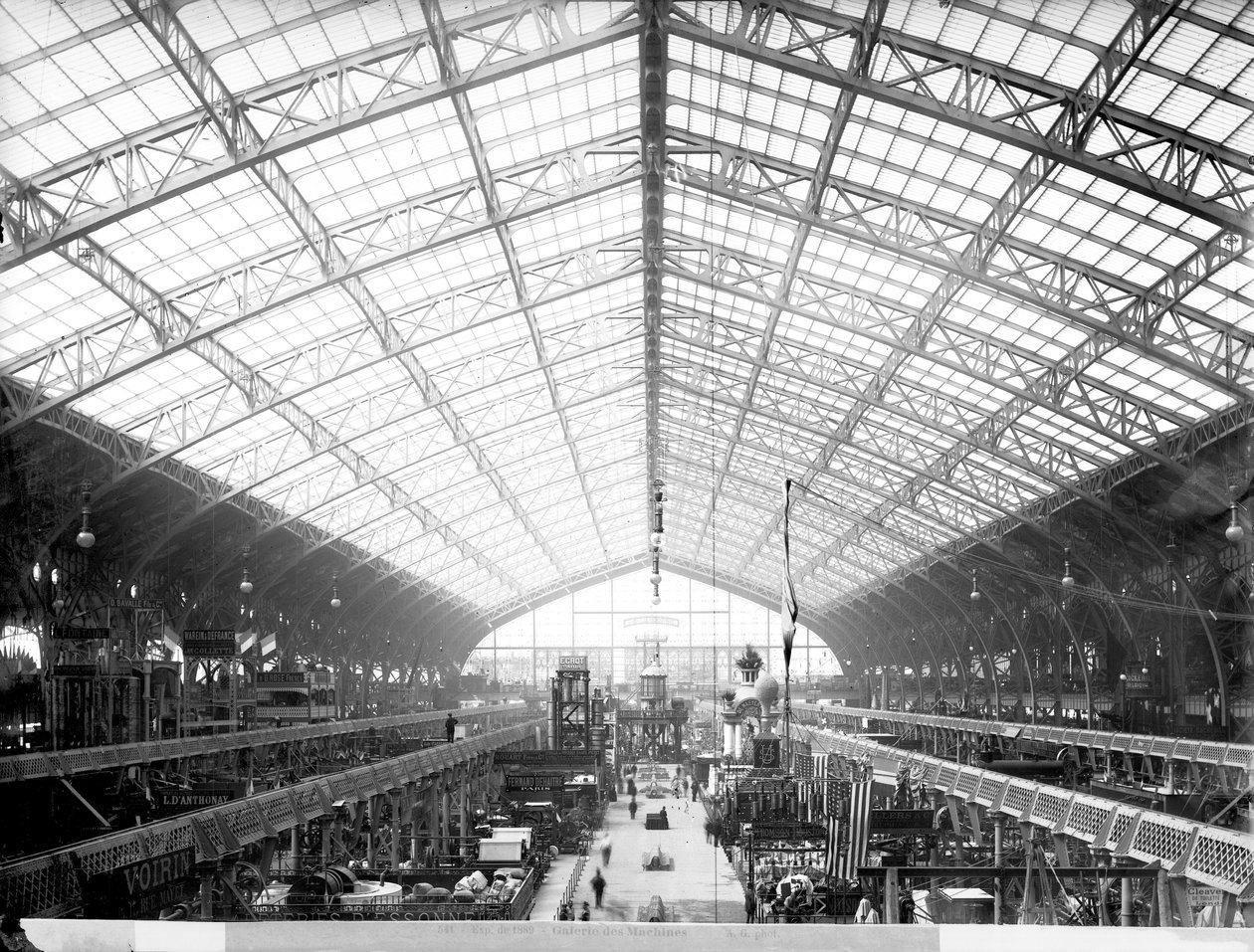 Hall des Machines, Exposition Universelle, Paris, 1889 - Adolphe Giraudon