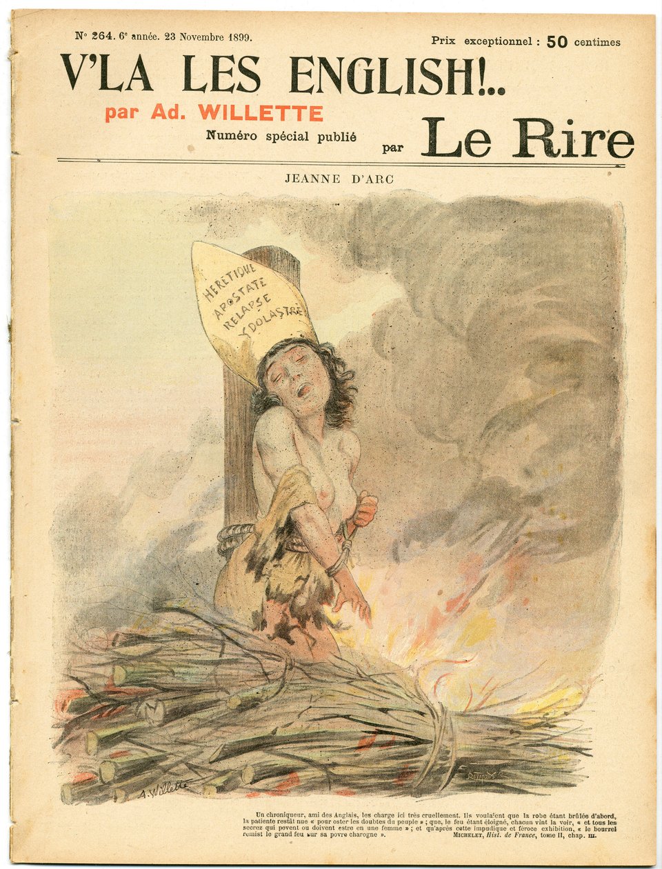 Le Rire, numéro 264, Satirique en Couleurs - Adolphe Leon Willette