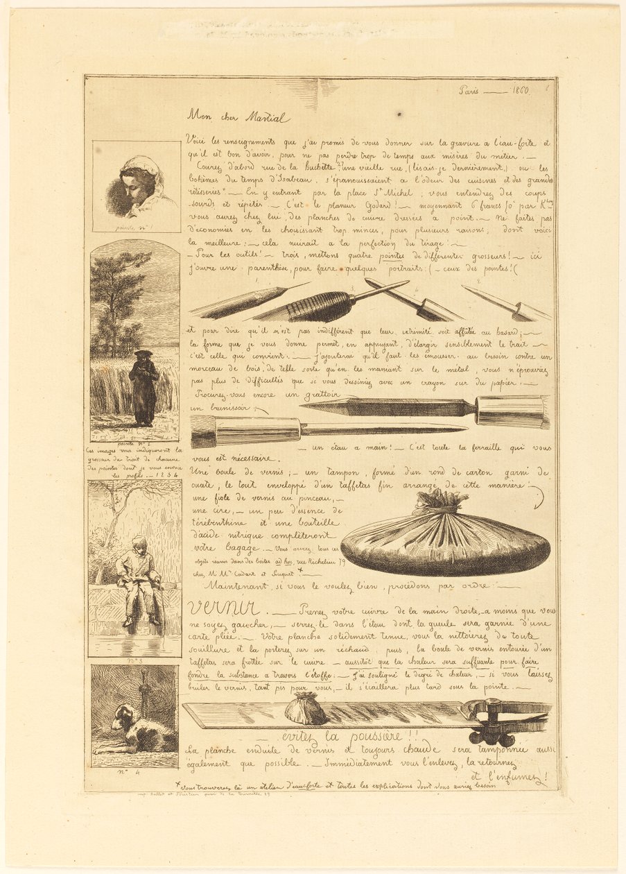 Lettre sur les Éléments de la gravure à l