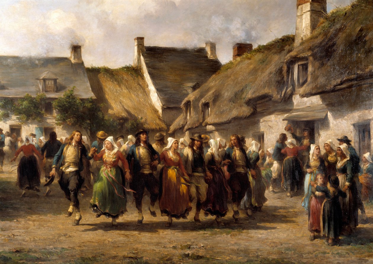 Un mariage en Bretagne en 1863 - Adolphe Pierre Leleux