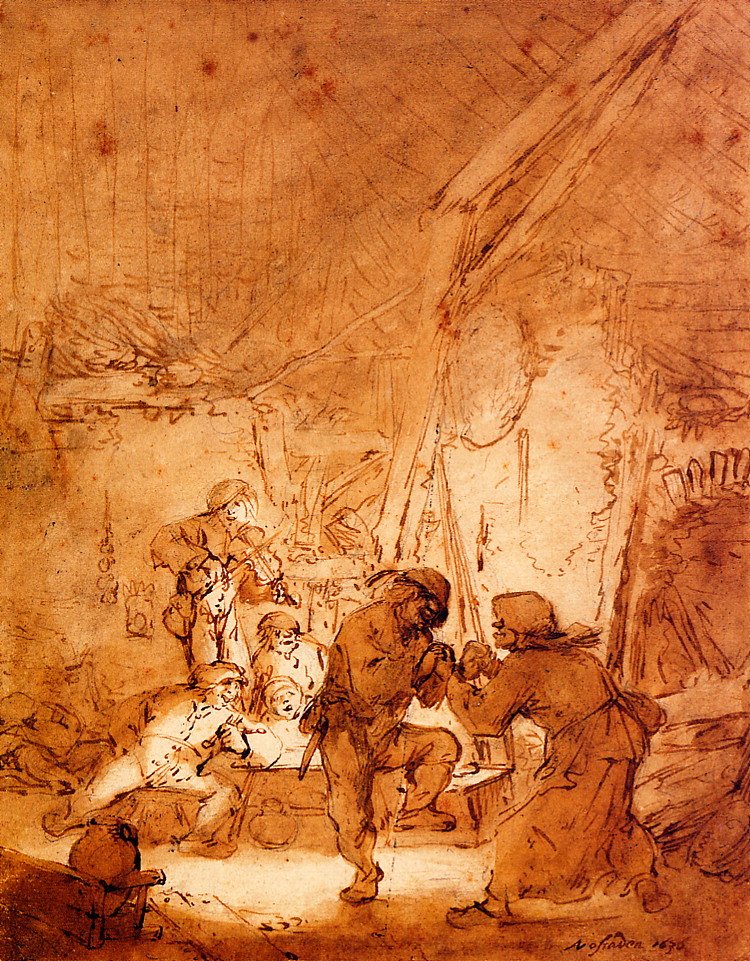 Paysans Dansants - Adriaen Jansz. van Ostade