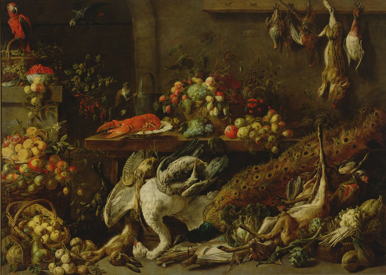 Un garde-manger, 1642 - Adriaen van Utrecht