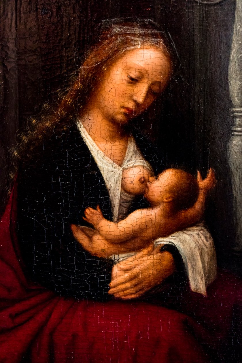 Madone et enfant, détail - Adriaen (circle of) Isenbrandt