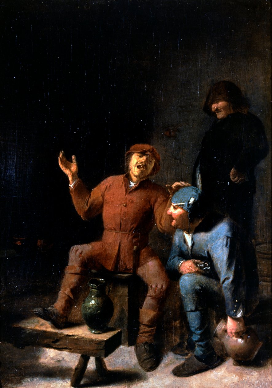 French: La Chanson à boire Singers - Adriaen Brouwer