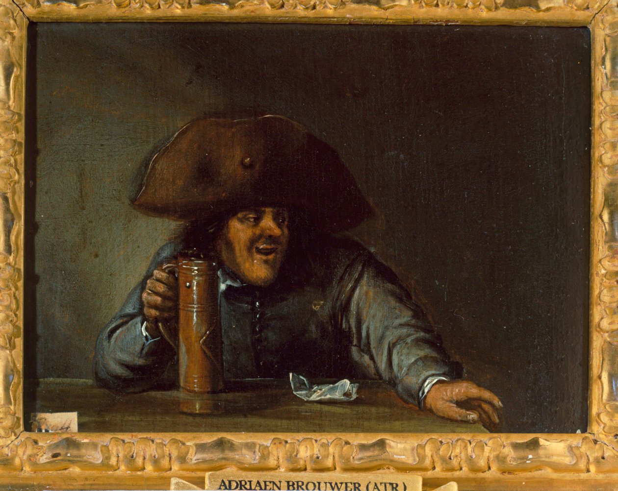 Homme buveur. 889 ... - Adriaen Brouwer