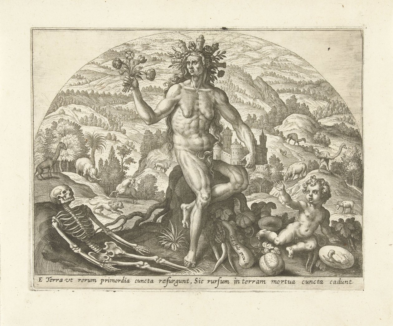 Terre (Les quatre éléments) - Adriaen Collaert