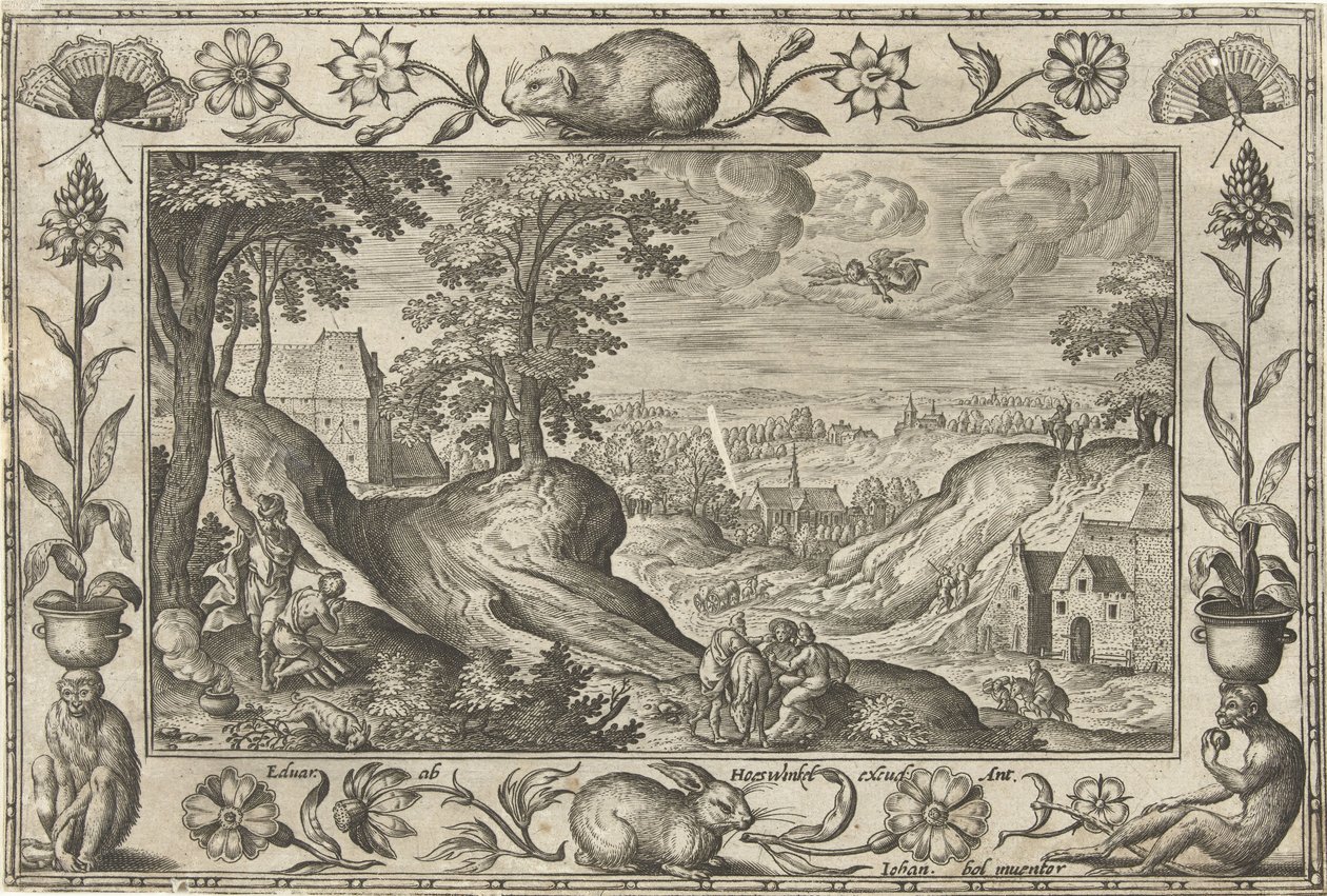 Abraham offrant Isaac - Adriaen Collaert