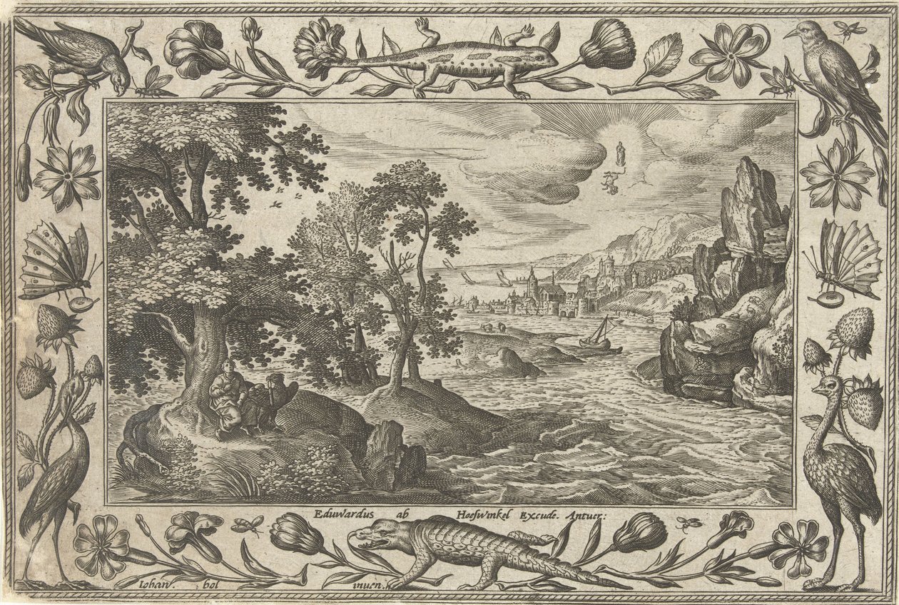 Apôtre Jean à Patmos - Adriaen Collaert