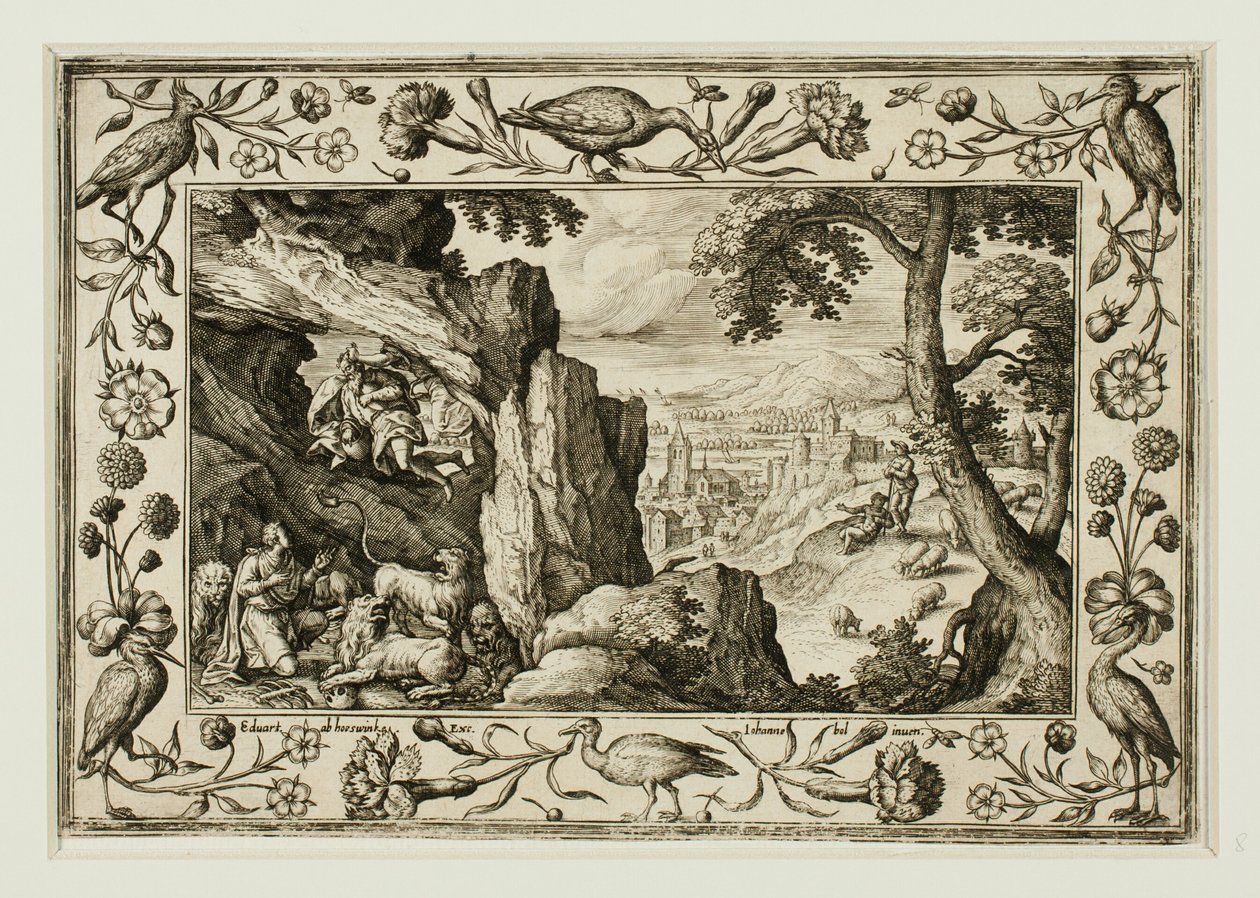 Daniel dans la fosse aux lions, extrait de Paysages avec scènes de l