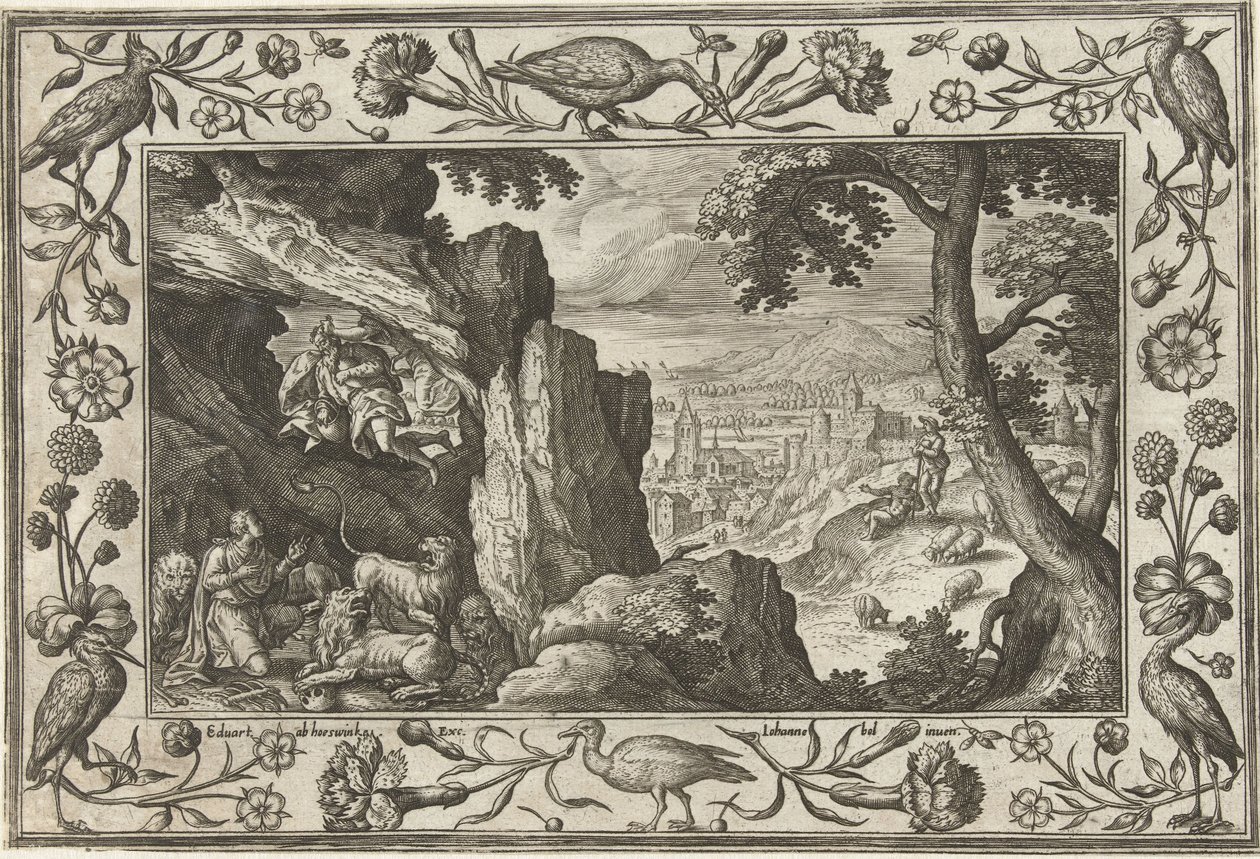Daniel dans la fosse aux lions - Adriaen Collaert