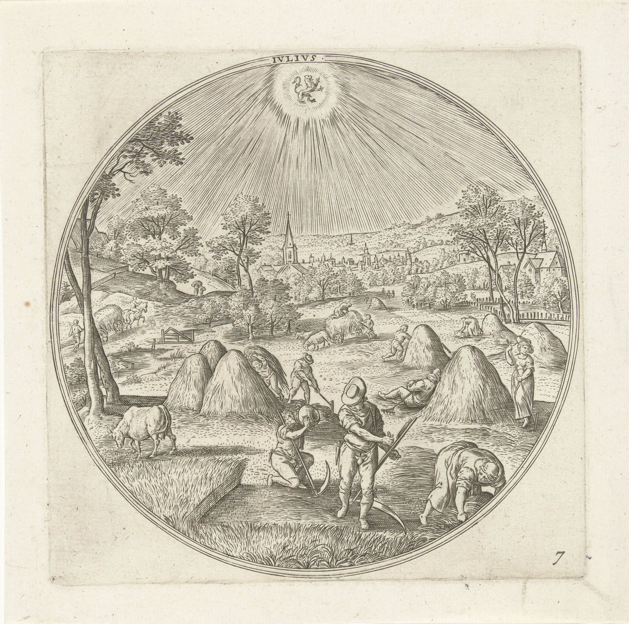 Juillet (De twaalf maanden) - Adriaen Collaert