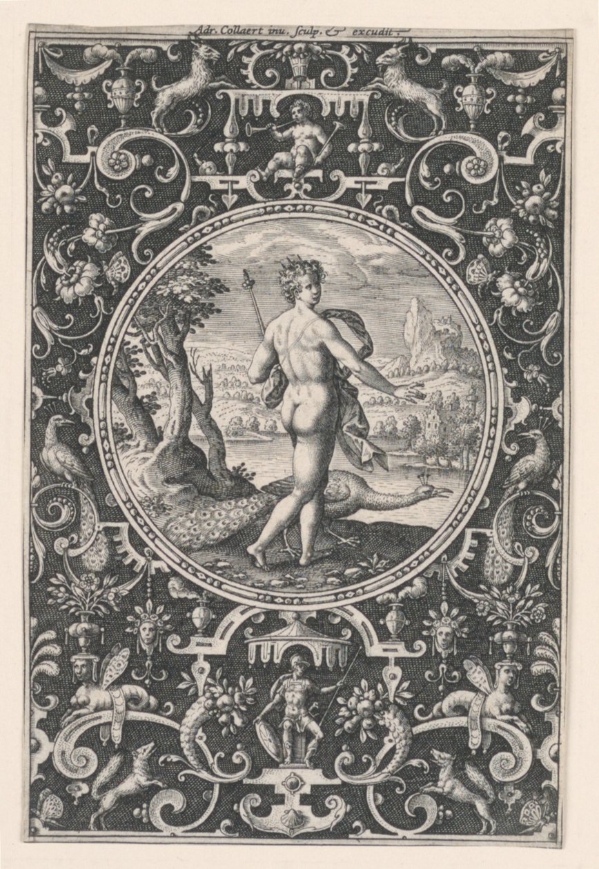 Junon, Planche 1, du Jugement de Paris - Adriaen Collaert