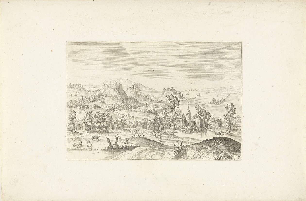Paysage avec un ruisseau - Adriaen Collaert
