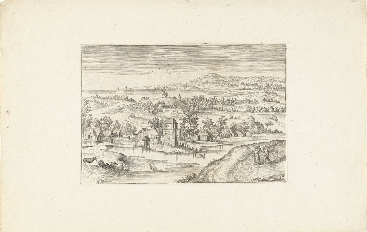 Paysage avec une ferme - Adriaen Collaert