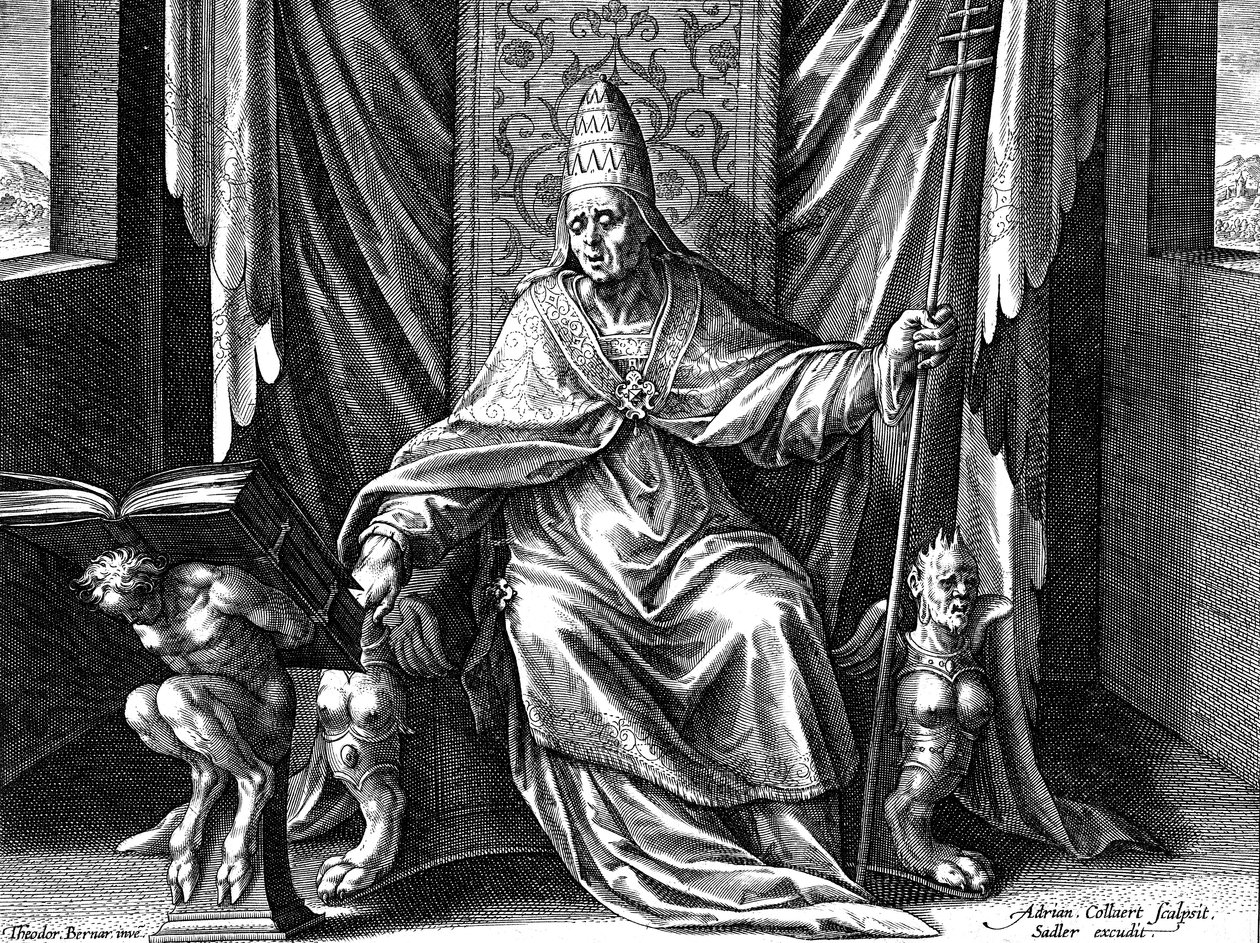 Le Pape Grégoire I, le Grand, vers 1540-1567 - Adriaen Collaert