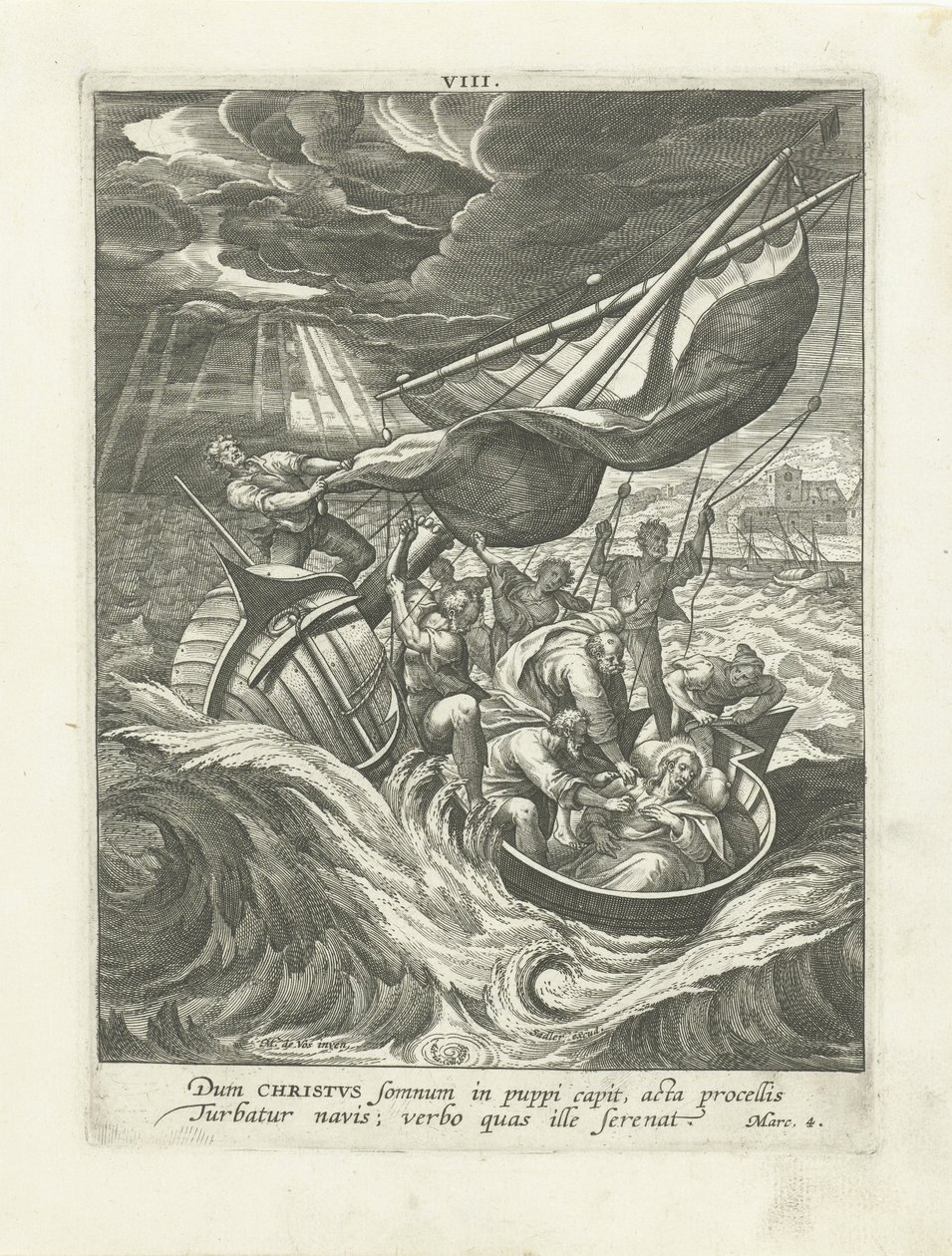Tempête sur la mer de Galilée - Adriaen Collaert