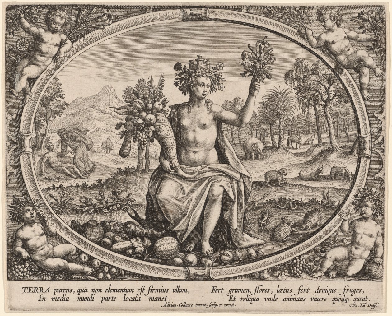Terra (Terre) - Adriaen Collaert
