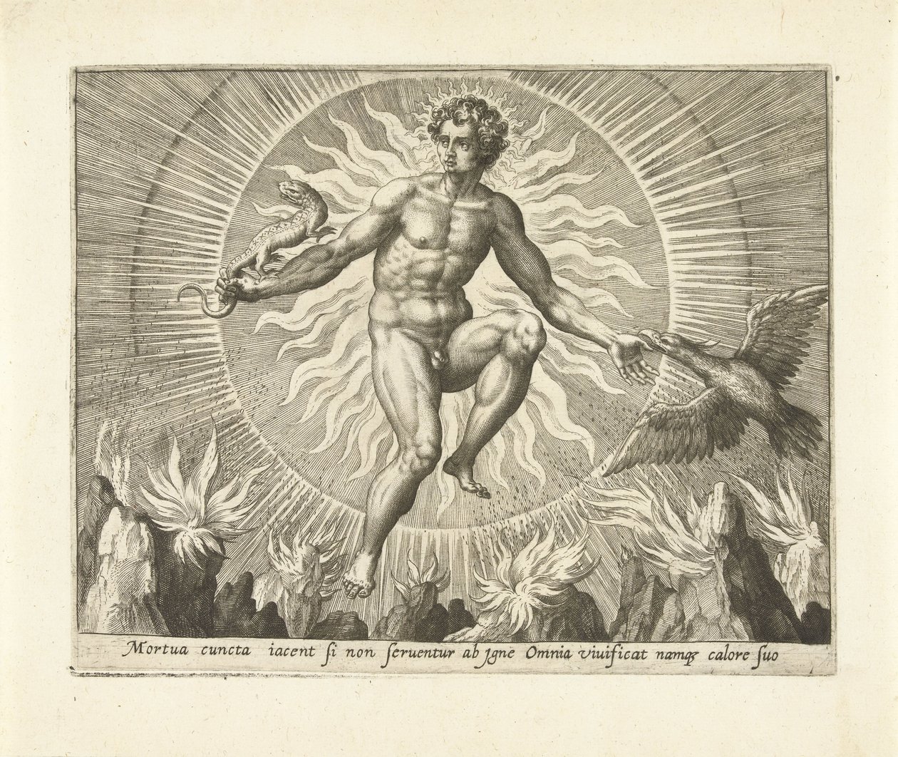 Feu (De vier elementen) - Adriaen Collaert