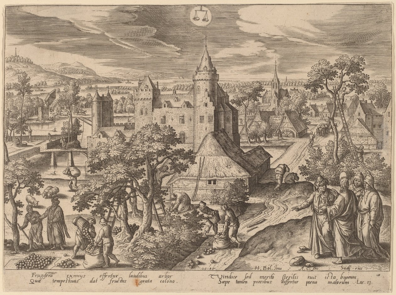 La parabole du figuier stérile - Adriaen Collaert after Hans Bol