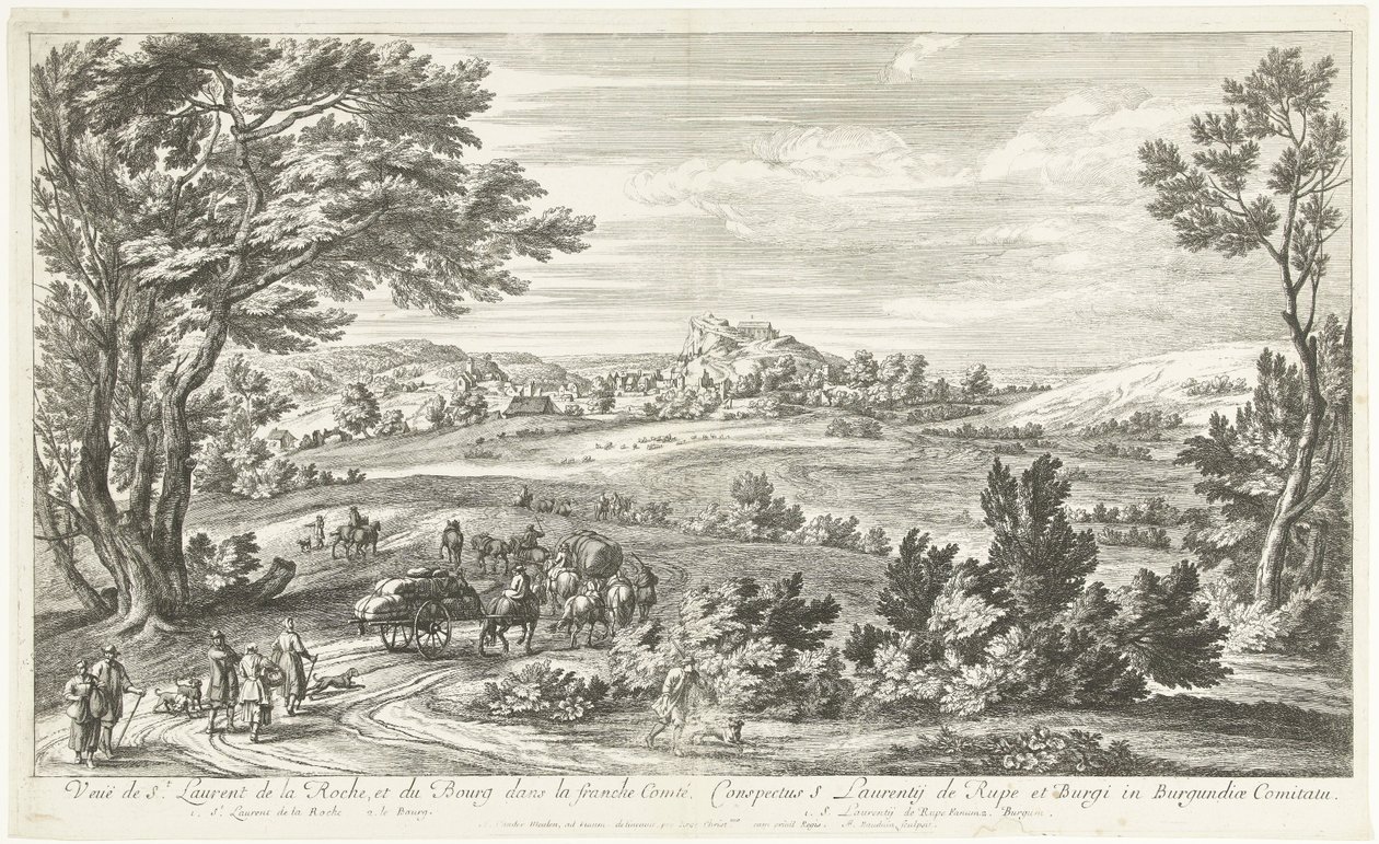 Vue de Saint Laurent de la Roche - Adriaen Frans Boudewyns