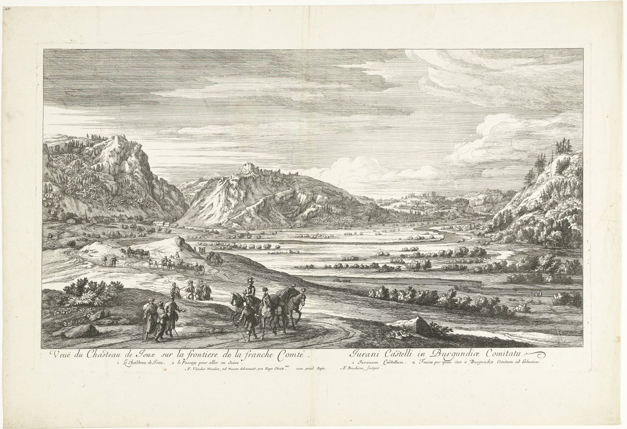 Vue du château de Joux - Adriaen Frans Boudewyns