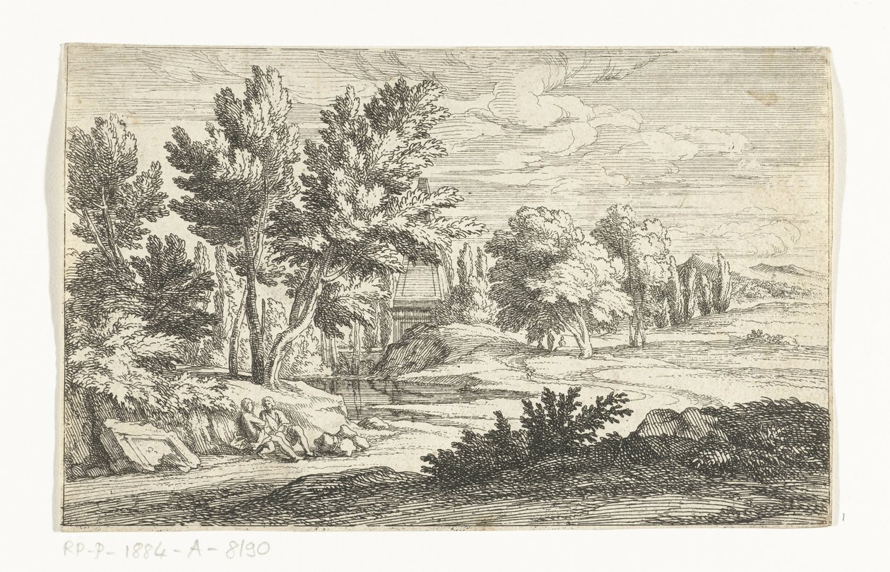 Paysage avec monument funéraire - Adriaen Frans Boudewyns