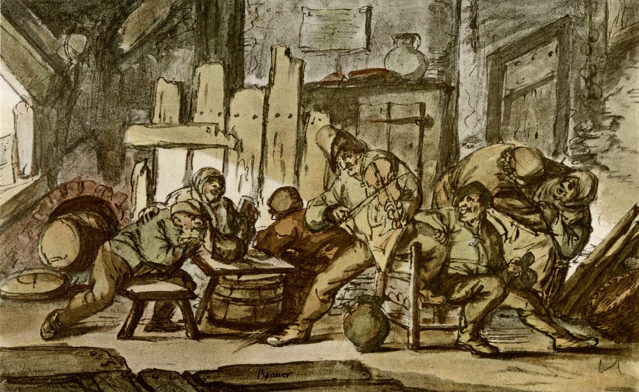 Le musicien paysan dans une taverne de village - Adriaen Jansz. van Ostade