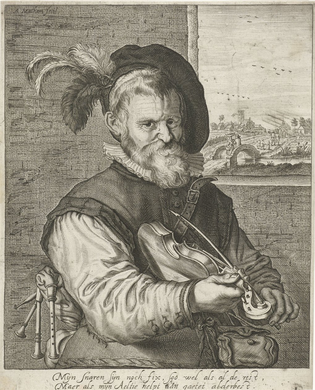 Vieux violoniste - Adriaen Matham
