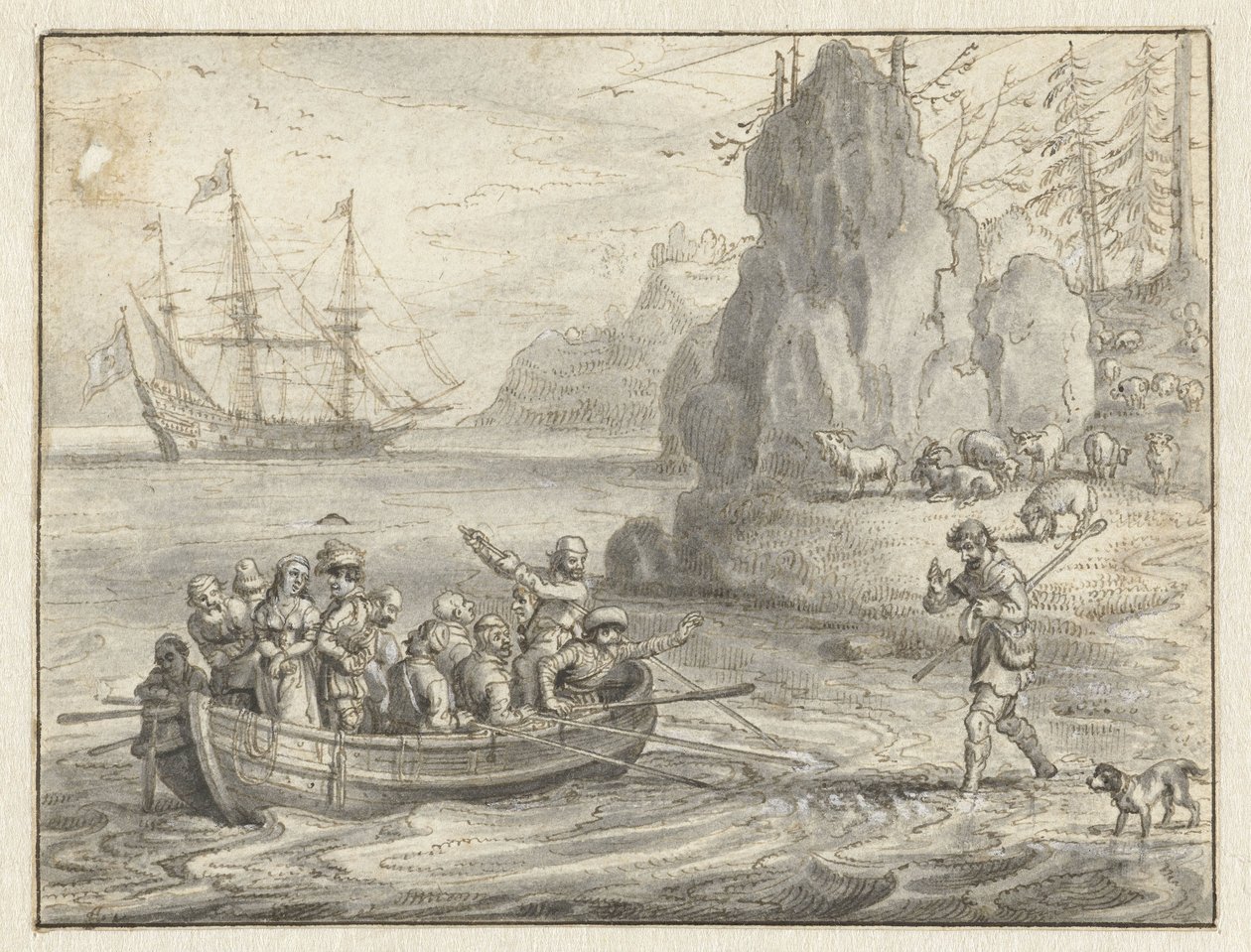 Céladon suppliant les pirates de l