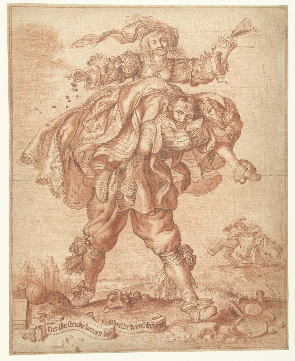 Il faut des jambes fortes pour porter le luxe - Adriaen Pietersz van de Venne