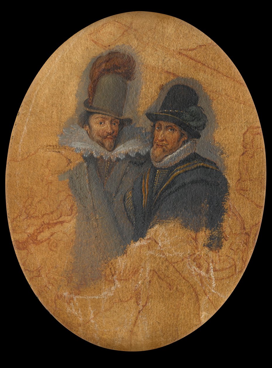 Portrait des princes Maurits (1567-1625) et Frederik Hendrik (1584-1647) - Adriaen Pietersz van de Venne