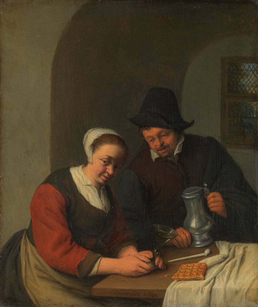 Une conversation confidentielle - Adriaen van Ostade