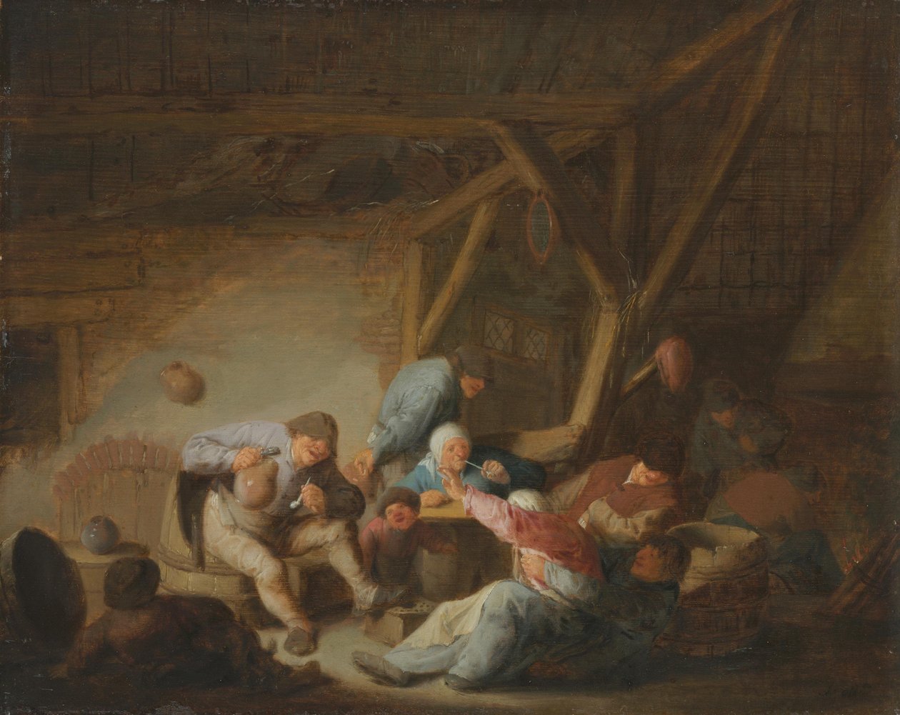salle à manger rustique - Adriaen van Ostade