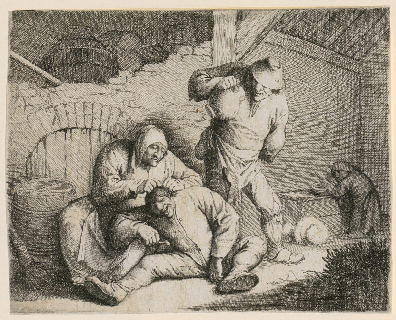 Déparaitage - Adriaen van Ostade
